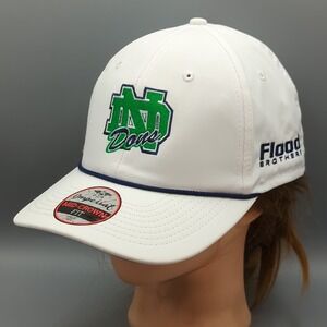 Notre Dame Fighting Irish Hat Cap Flood Brothers Imperial Mid-Crown Fir White